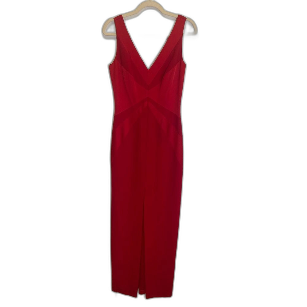 Andrea Polizzi for Rex Lester - Stunning Evening V-Neck Gown Dress - size 6